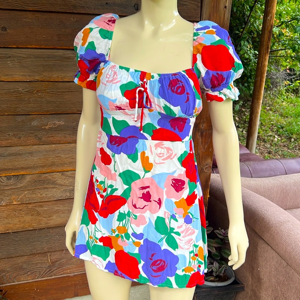 Faithful the brand mini dress abstract floral - Picture 2 of 9